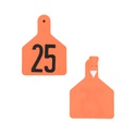 A-7002500631 - Pre-Numbered Calf Tags, Yellow