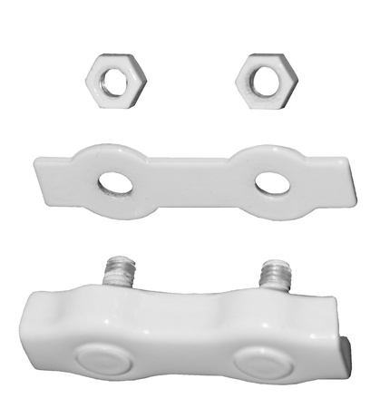 Two-Bolt Rope Clamp - White