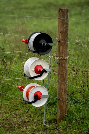 Electric Fence Wire Reel Rope/Tape Winder w/ Crank Geared Reel 3:1 Farm  Cattle