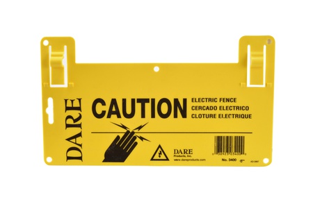 Dare Electric Fence Caution Sign