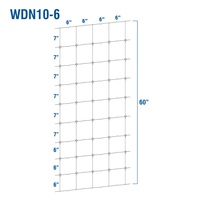 WDN10-6 - Fixed-Knot Woven Wire, 10/60/6, 12½ Ga