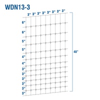 WDN13-3 - Fixed-Knot Woven Wire, 13/48/3, 12½ Ga