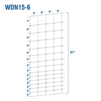 WDN15-6 - Fixed-Knot Woven Wire, 15/61/6, 12½ Ga