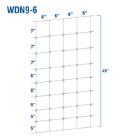 WDN9-6 - Fixed-Knot Woven Wire, 9/49/6, 12½ Ga